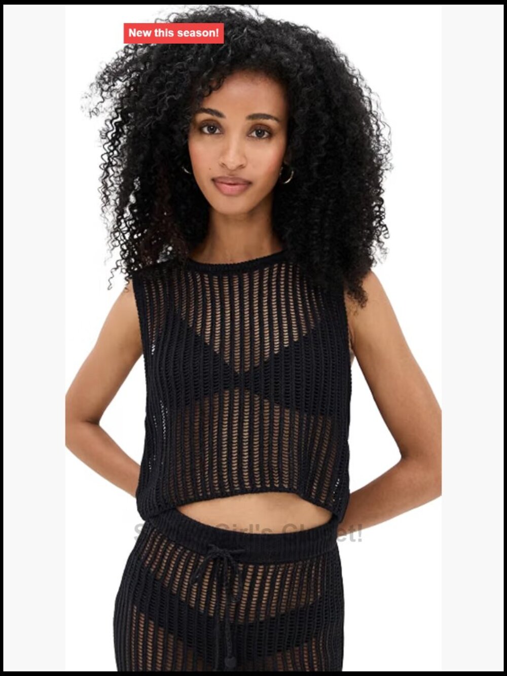 Striped Sleeveless Crop Tank Top Cotton Summer